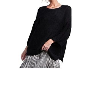 Easel round neck dolman sleeve chunky knit sweater size xl/1x